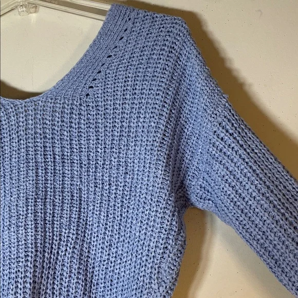 NWT. Sincerely Jules Boho Blue Drop Shoulder Cardigan Sweater. Large. - Picture 11 of 11